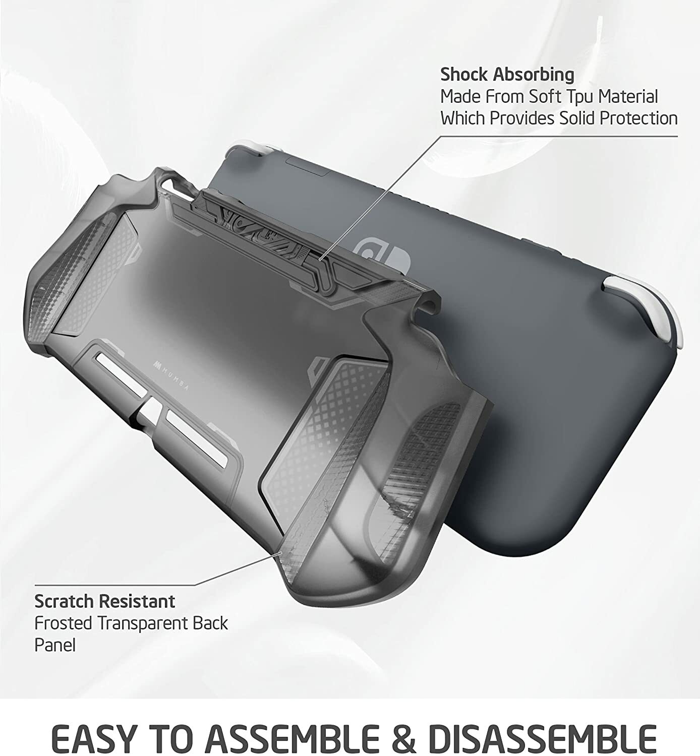 Mumba For Nintendo Switch Lite 2019 Grip Case Perfect Match Shell Rugged Cover