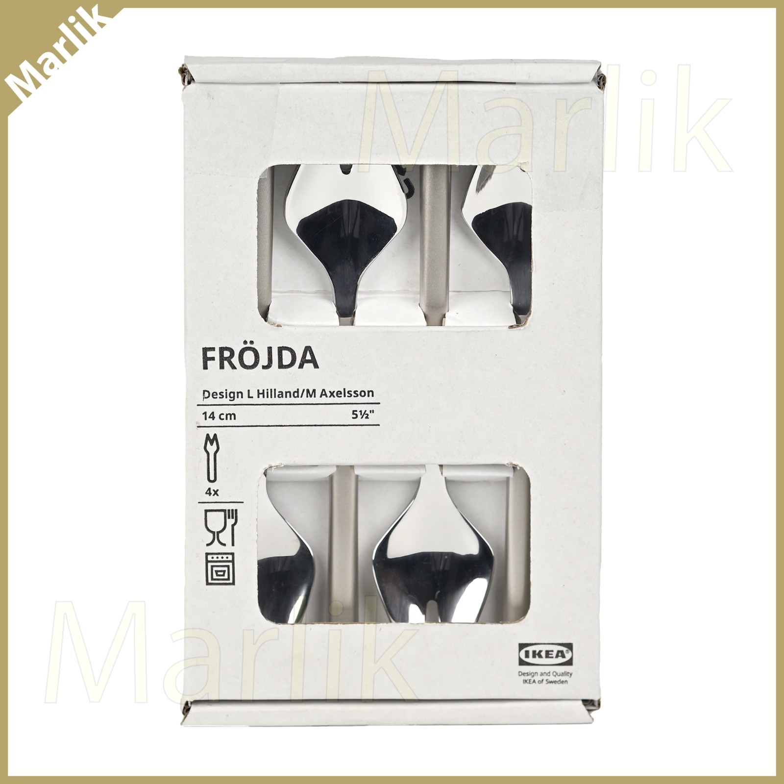 4 Pack IKEA FROJDA FRÖJDA Salad/Dessert Fork Stainless Steel 5 ½", New