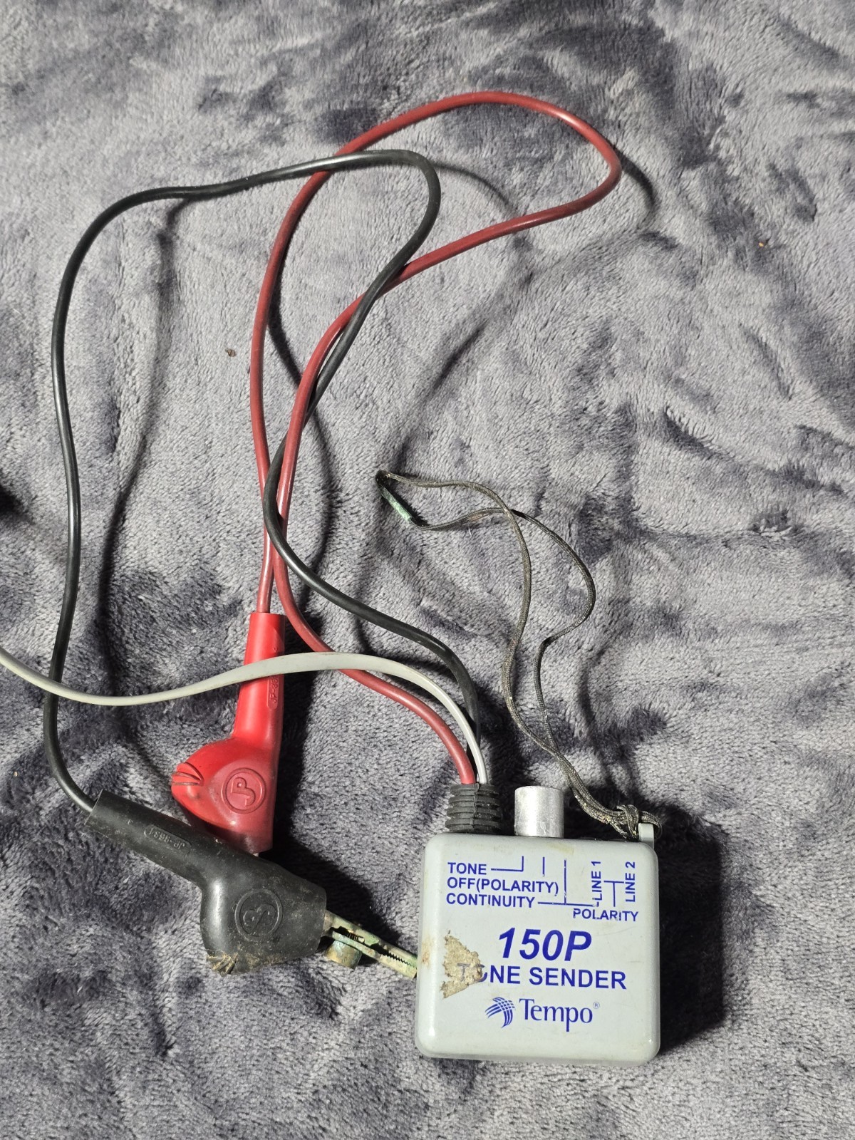Tempo 150P Tone sender Tracing wires continuity polarity tone bin clips tester