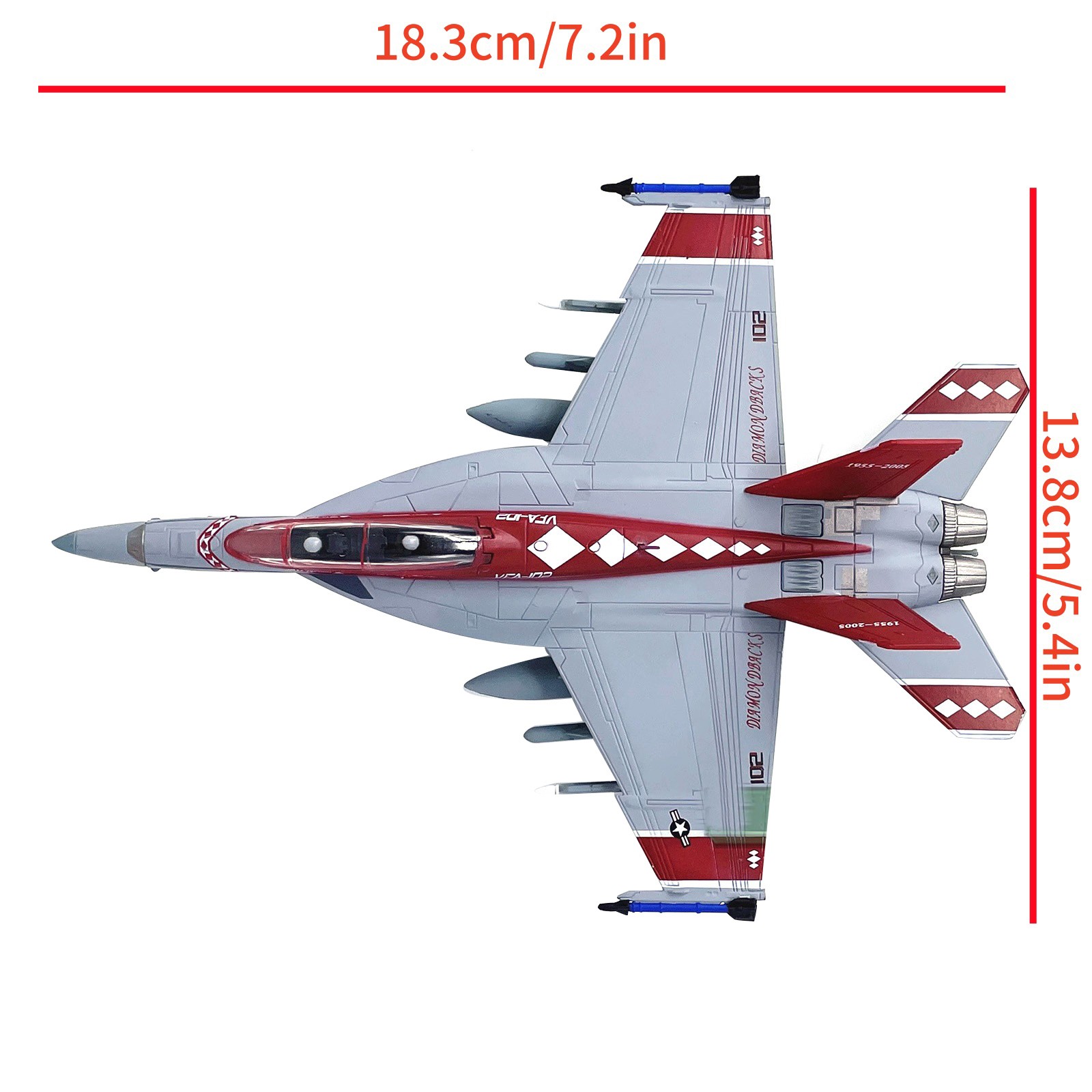 F/A-18 Super Hornet Strike Fighter VFA-102 Diamondbacks Model Plane