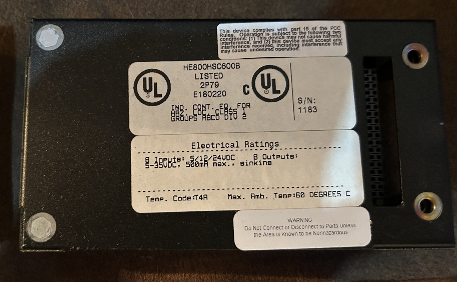Used Horner High Speed Counter