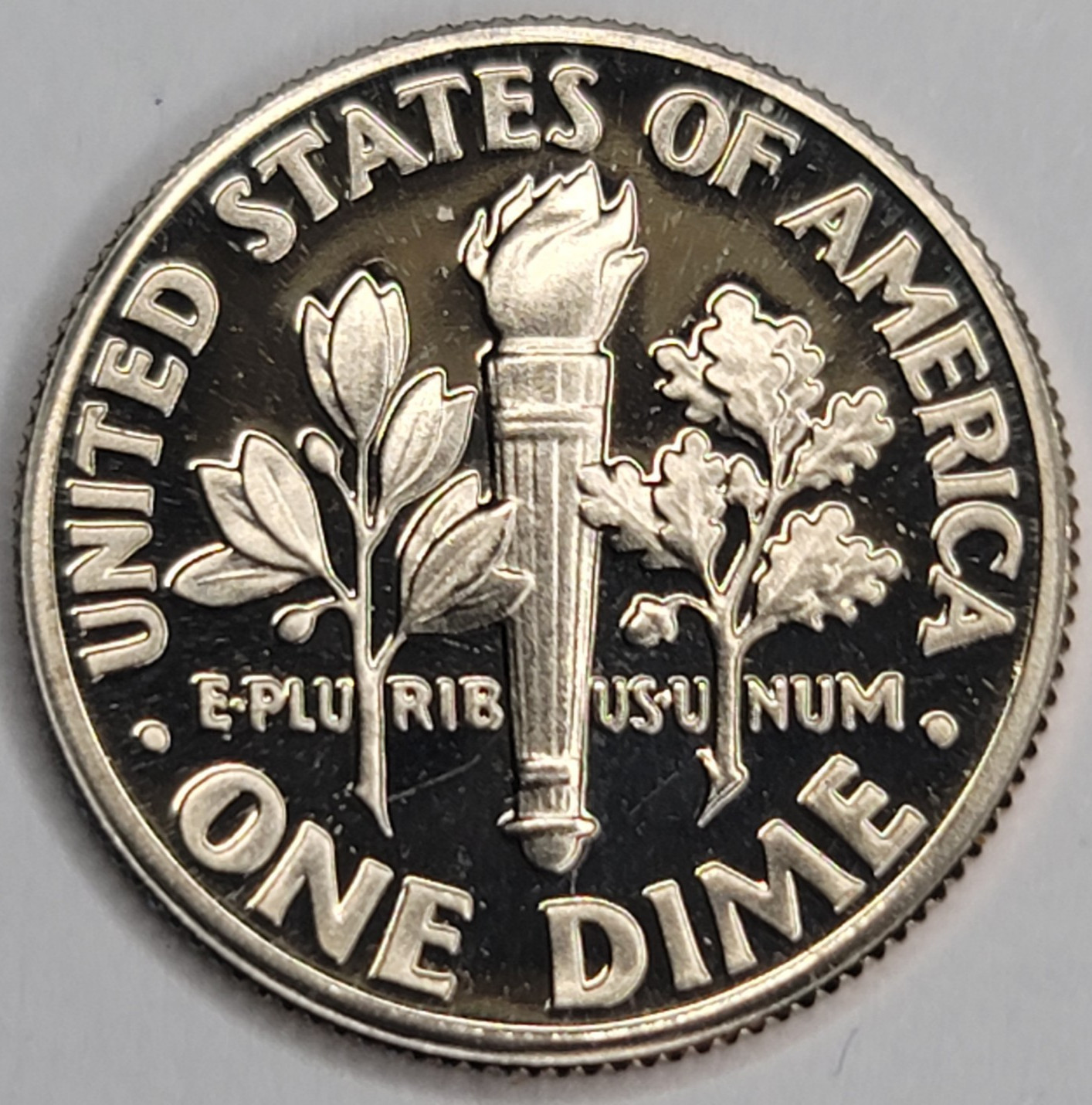 1986 S Gem Proof DCAM Roosevelt Dime - CN-Clad