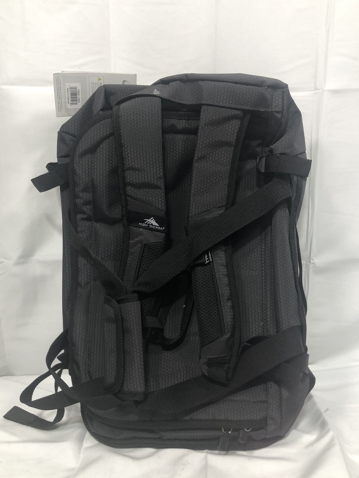 High Sierra Backpack Black Durable Adjustable Straps Travel Gear
