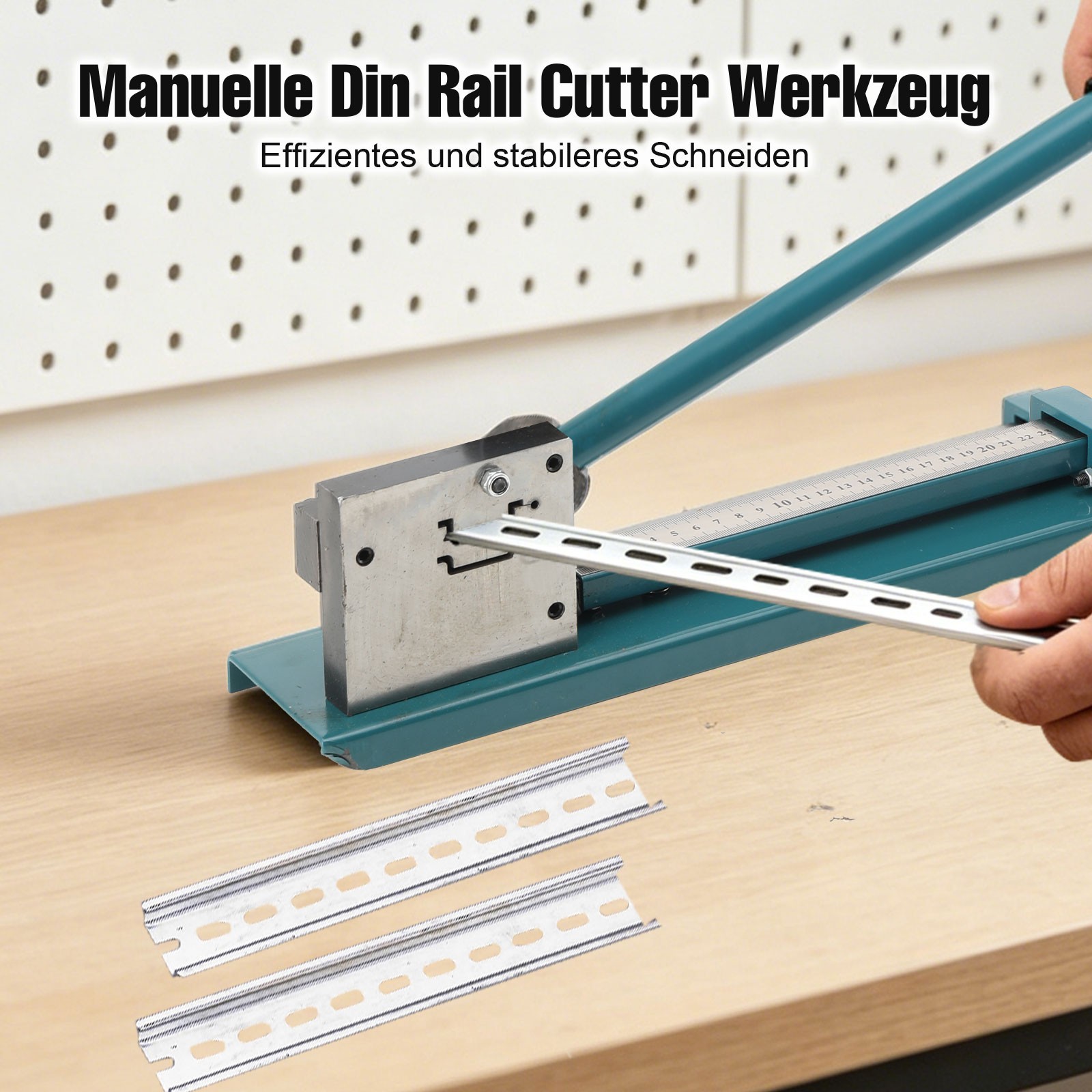 Manual DIN Rail Cutter Double Slot Steel/ Aluminum Rail Cutting Machine DC-35 US