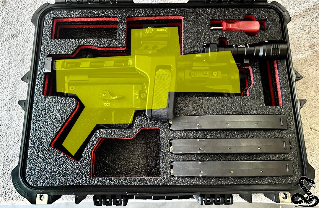 H&K MP5k SP5k Gun Case Foam Insert Heckler & Koch