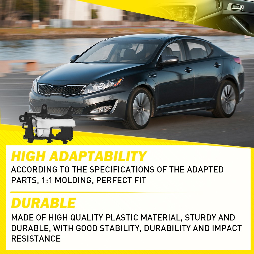 2PCS Interior Door Handle Front Driver & Passenger Side For Kia Optima 2011-2013