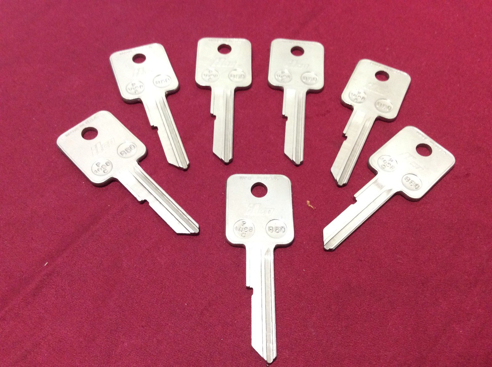 GM by Ilco B50 Key Blanks, Set of 7- Locksmith