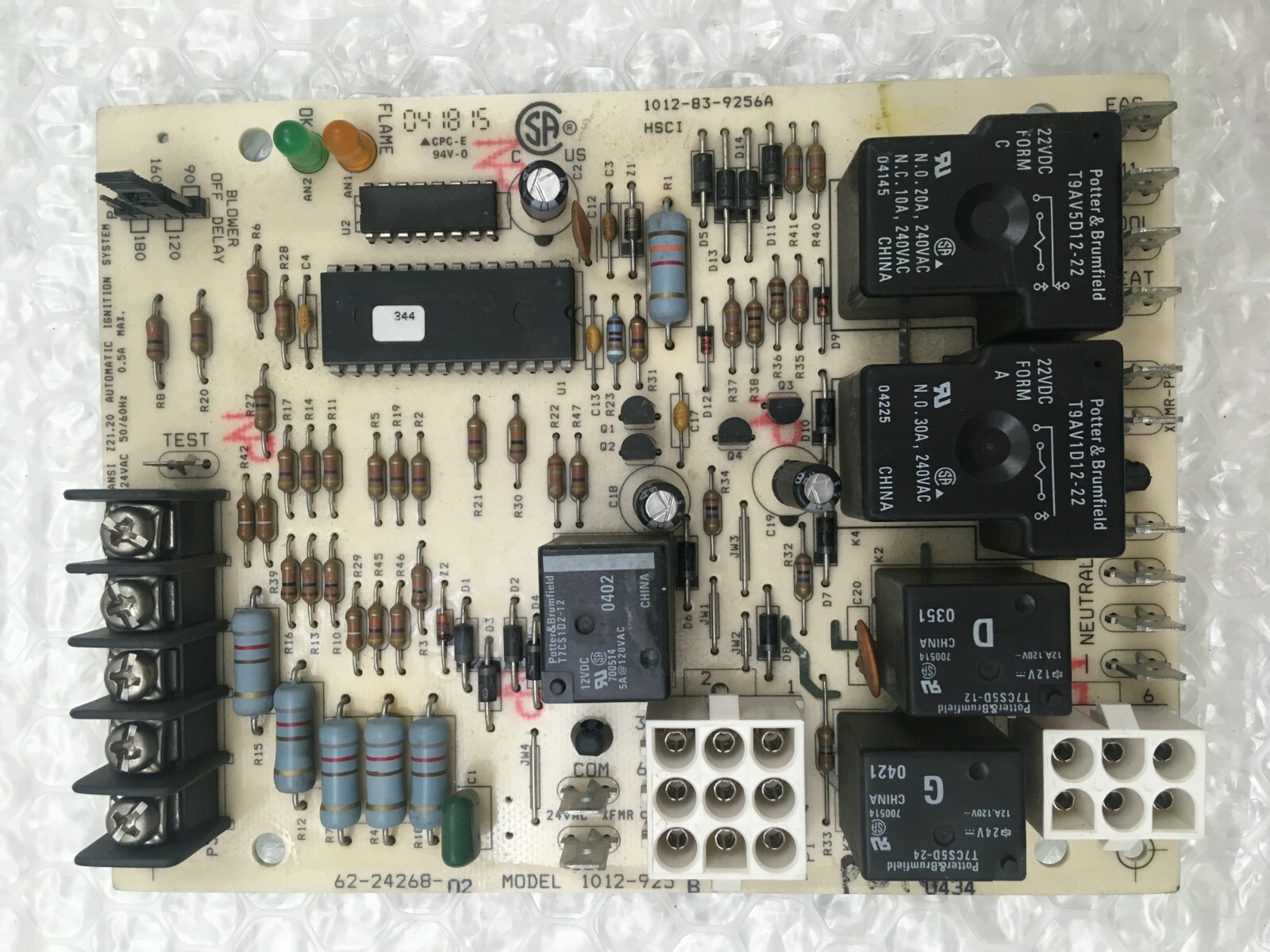 Rheem Ruud 62-24268-02 Furnace Control Board 1012-925B  used #P646