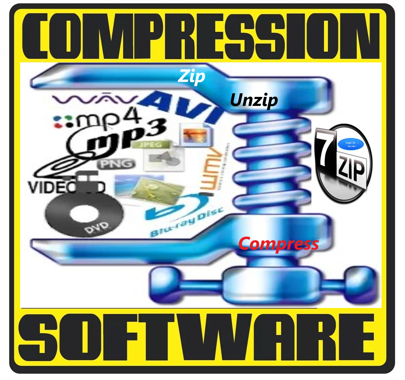 Zip Unzip Unrar Compatible Archiving Software RAR Compression Suite CD