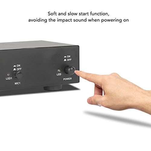2 Channel 48V Power Supply, Universal Compact Power with XLR Cable, 3.5MM