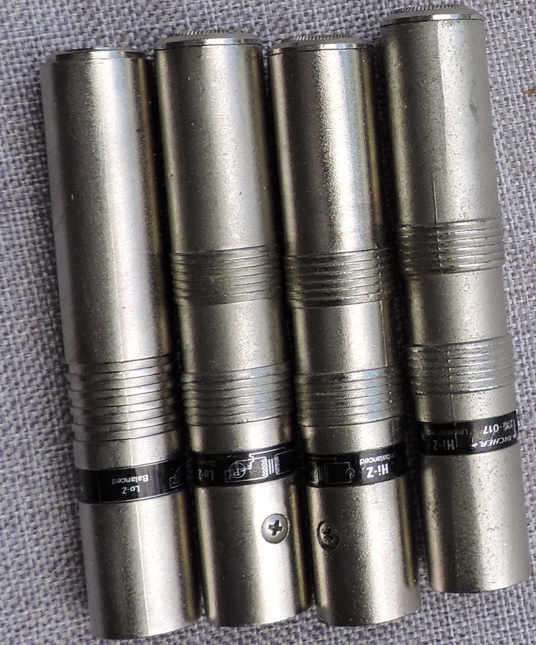 Lot of (4) Archer Microphone Transformer 274-017 Hi-Z / Lo-z XLR & 1/4"