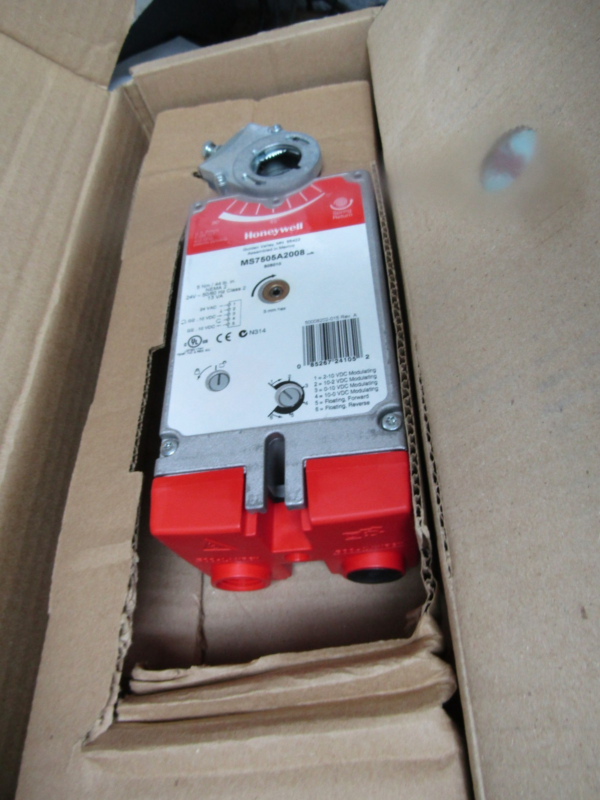 ✌️NEW HONEYWELL SPRING RETURN DIRECT COUPLED ACTUATOR 24VAC MS7505A2008