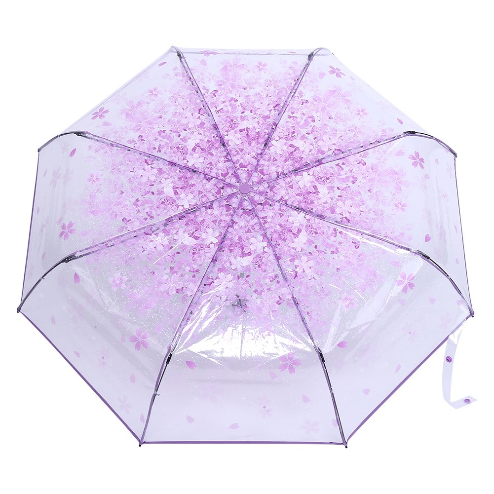 Transparent Princess Umbrella Style (Light Purple)