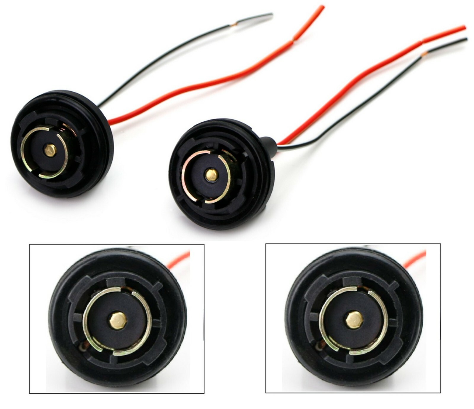 Universal Pigtail Wire Female Socket 1156 U Two Harness Back Up Reverse Lamp OE