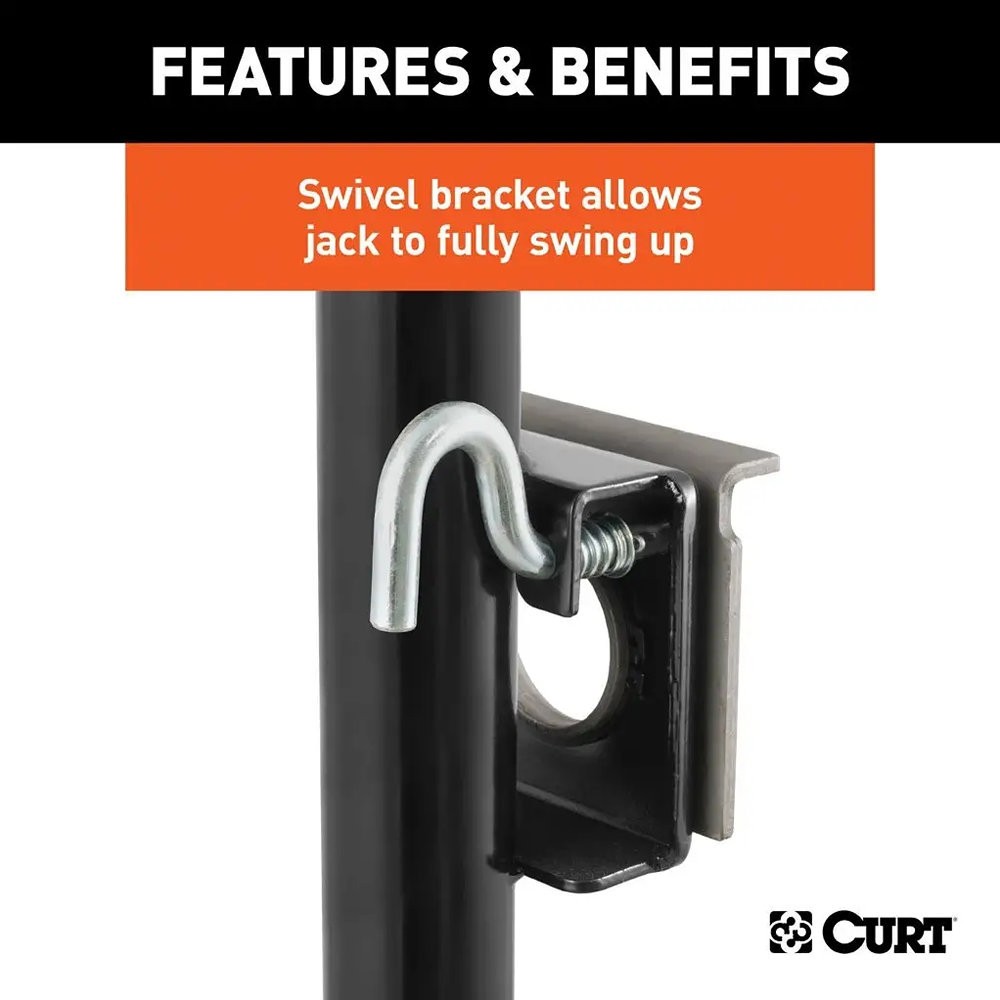 CURT 28300 Bracket Mount Topwind Swivel Jack