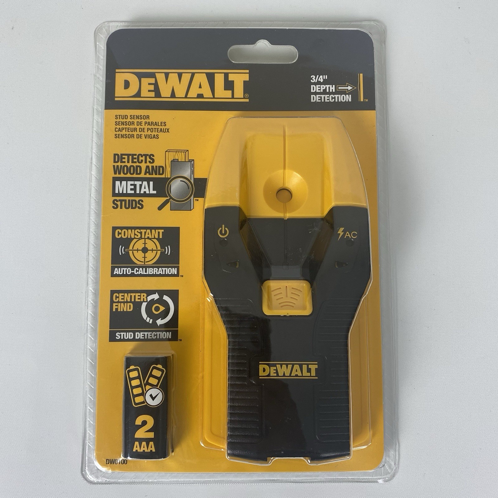 Dewalt 3/4-Inch Stud Finder DW0100 Finds Wood and Metal Studs