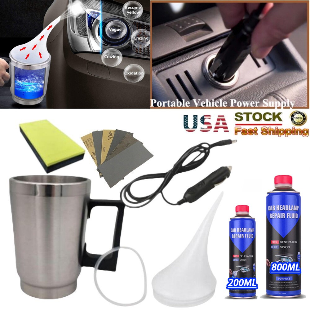 Car Repair Kit Headlight Restoration Liquid Set Polymer Polishing 800G or 300G