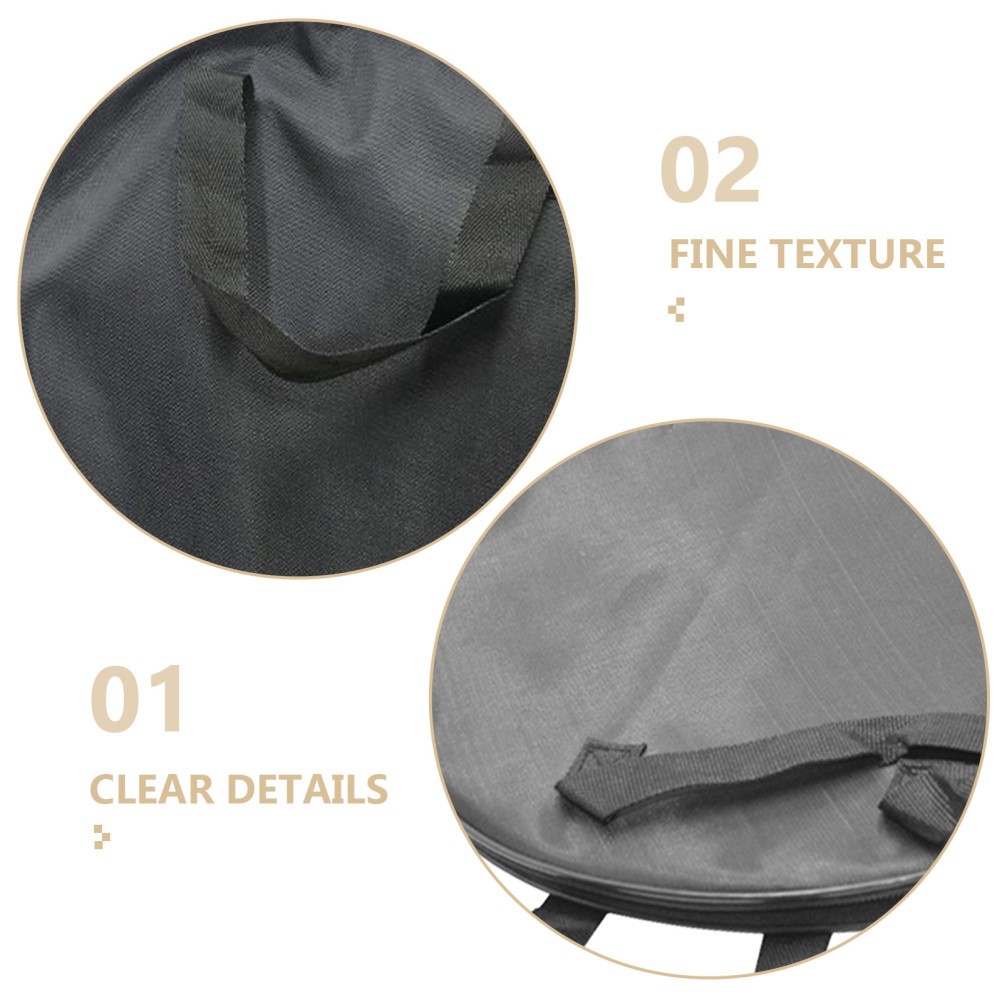 Practice Drum Pad Set Compact Storage Bag Cymbal Dividers Covers