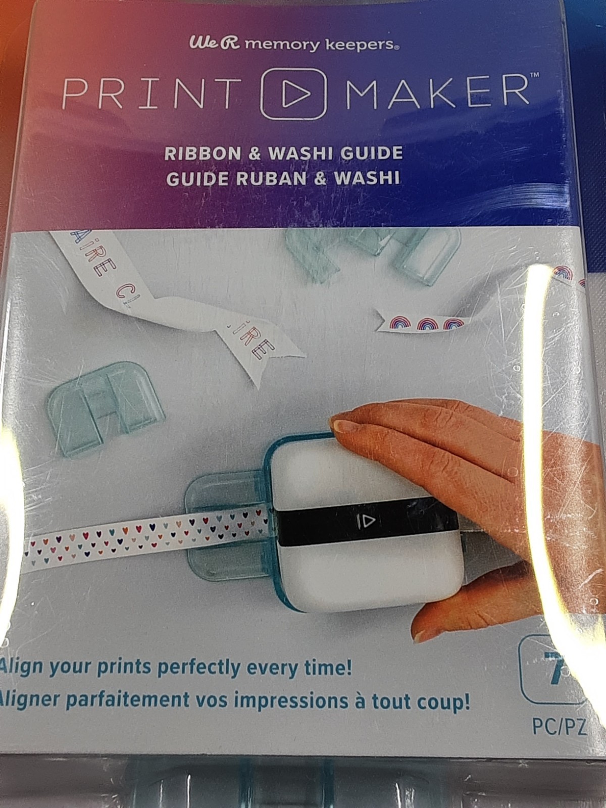 NEW We R Memory Keepers Print Maker Ribbon & Washi Guide