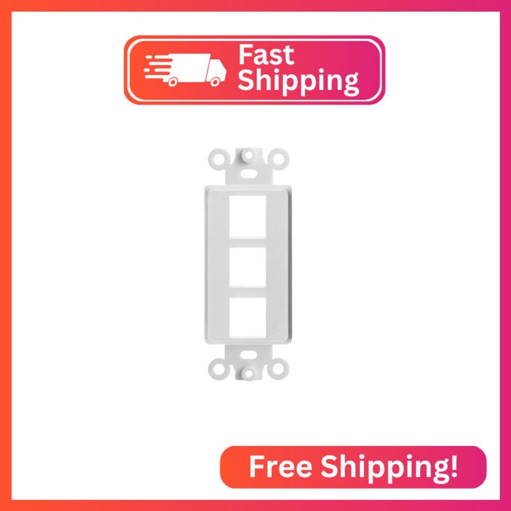 Cmple - Decorator Wall Plate Insert 1-Gang Decorative Single Gang Faceplate Stan