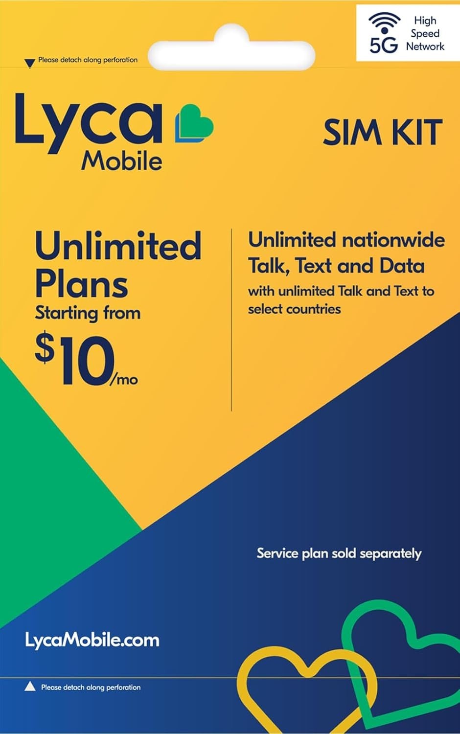 Prepaid 5G/4G SIM Card Kit for Unlocked Devices - Plans from $10/