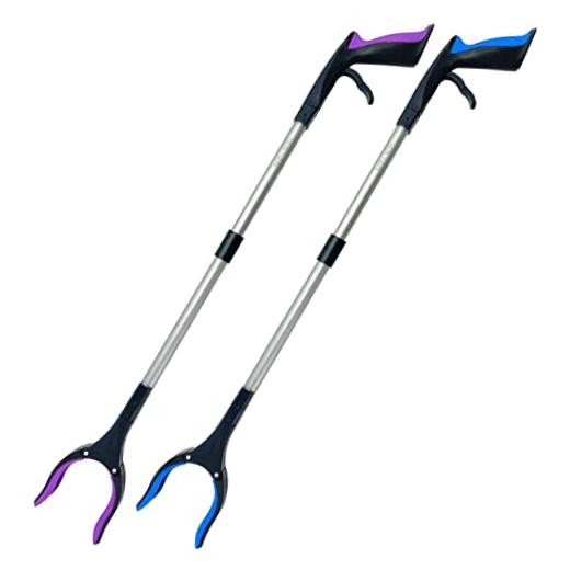 Reacher Grabber Tool 32 Inch 2-Pack, Foldable Trash Picker Grabber, Trash
