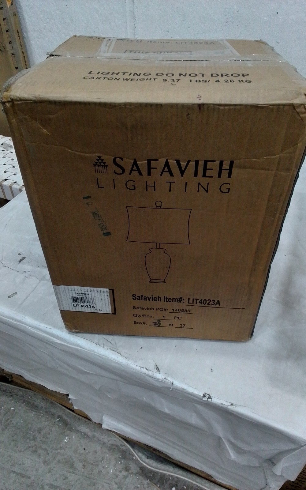 Safavieh BLUE/WHITE LAMP, Reduced Price 2172754752 LIT4023A
