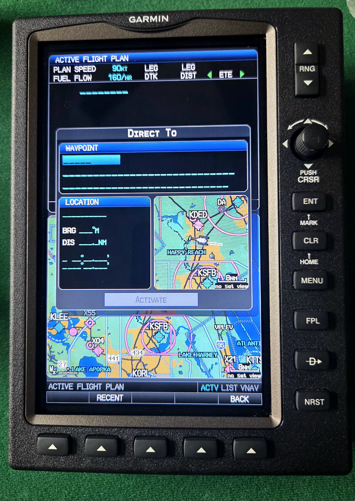 Garmin 696 aviation gps