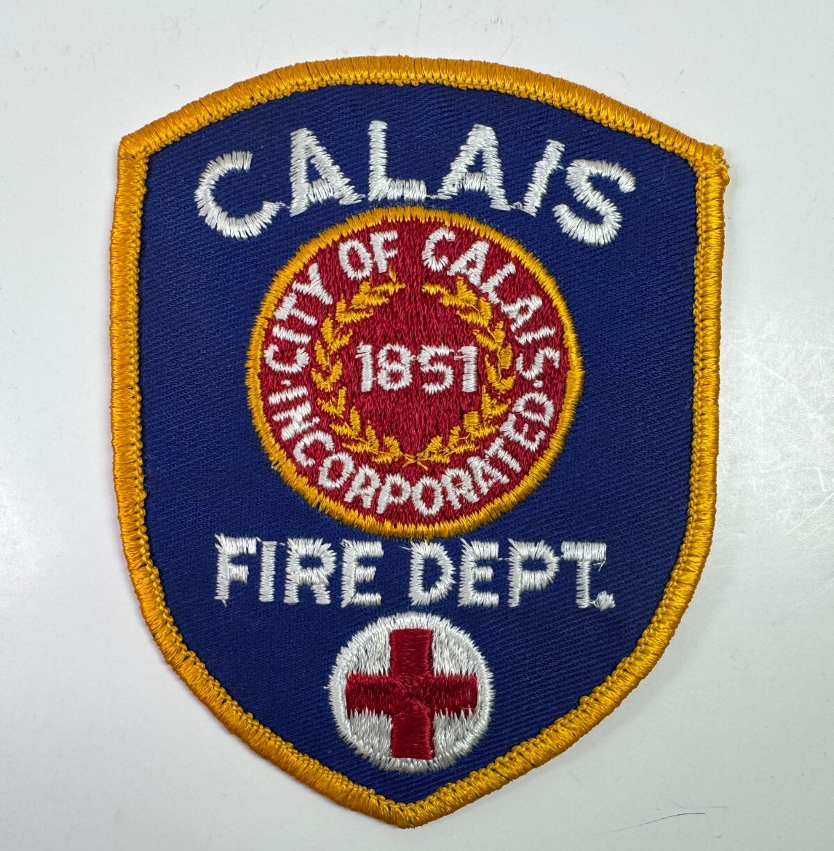 Calais Fire Maine ME Patch
