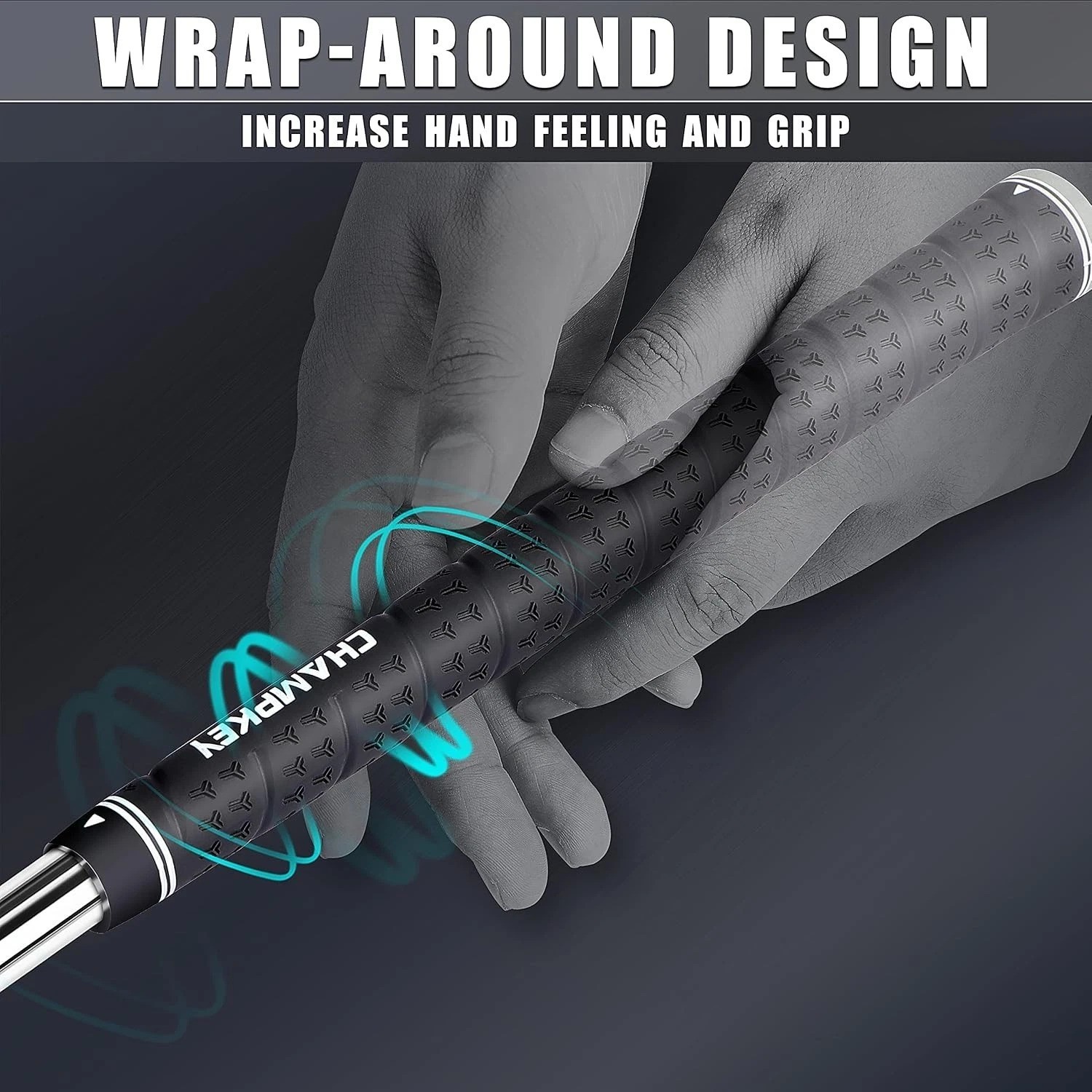 WRAP-Y Rubber Golf Grips 13-Pack - Black
