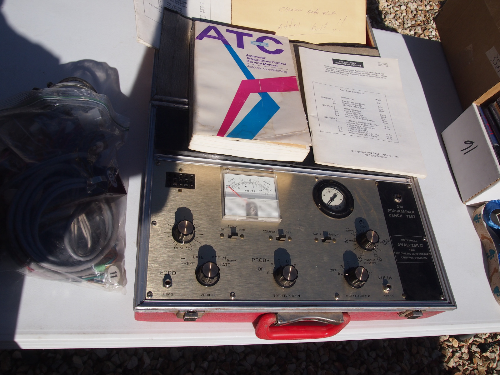 K-D model GM Analyzer II programmer bench test kit temperature control TOOL