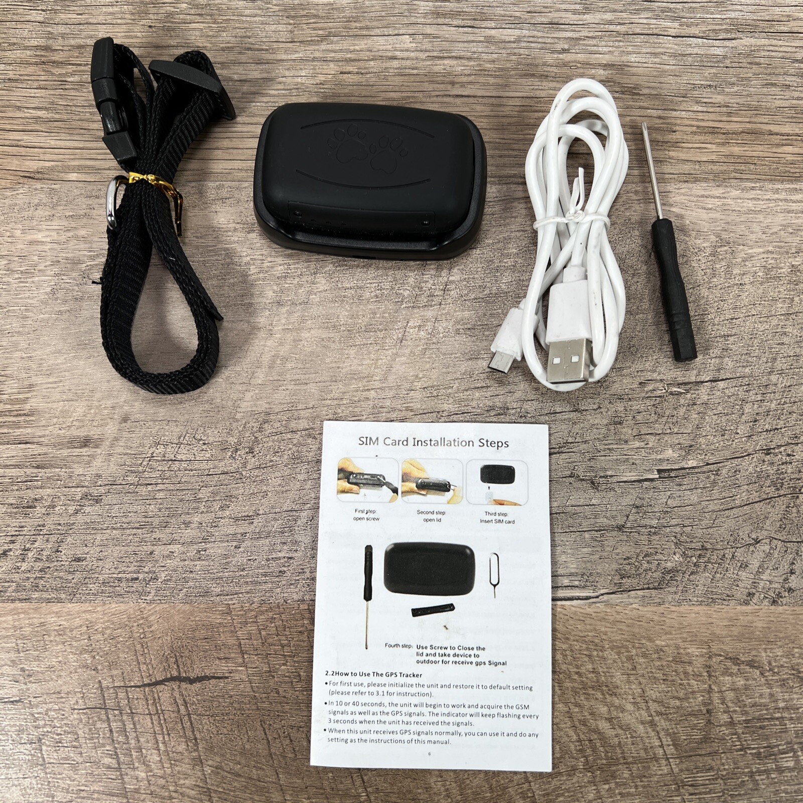 LMHOME dog gps tracker, cat tracker for 28lb pets waterproof ip67 real-time