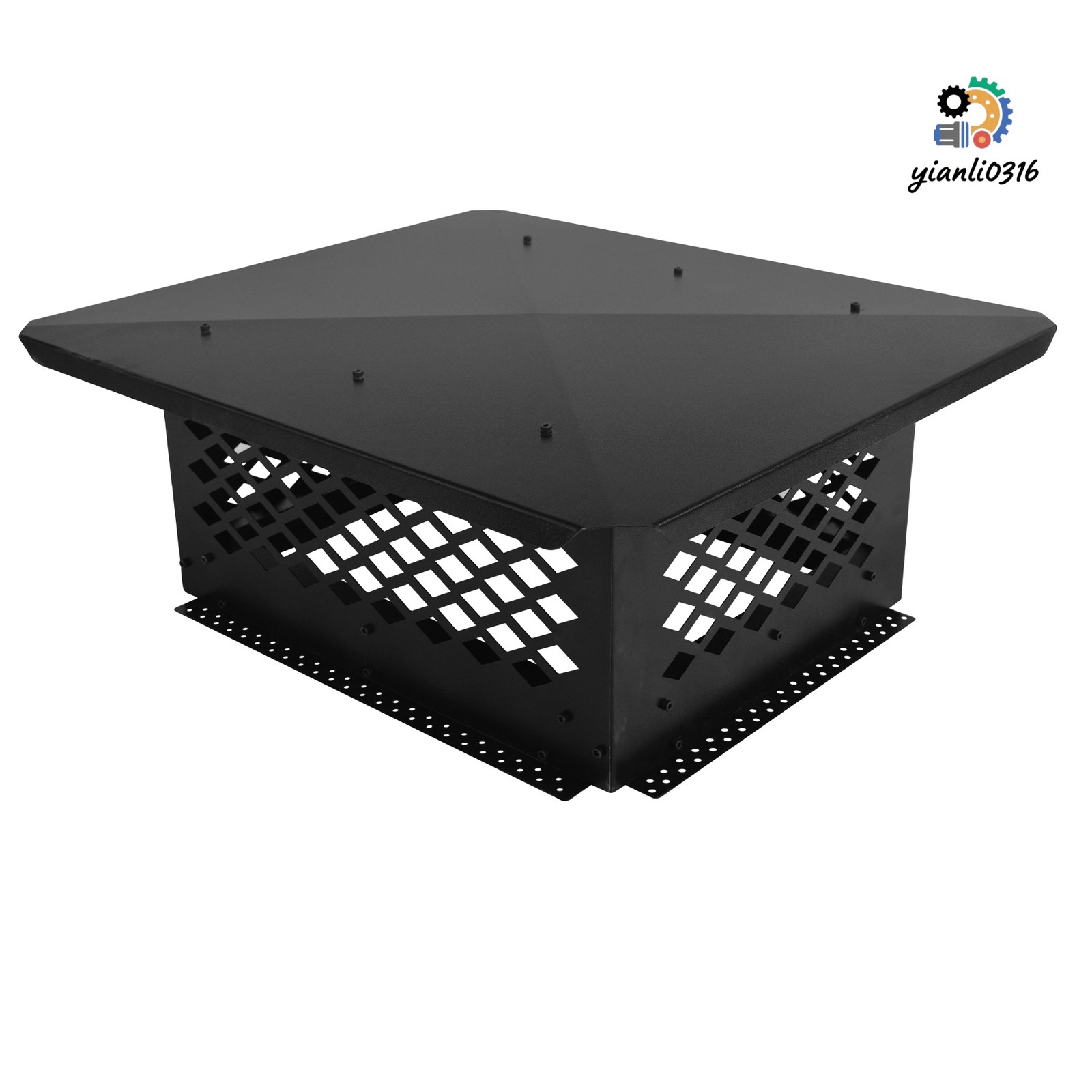 Chimney Cap Flue Caps 17" x 21" Fireplace Mesh Chimney Flue Cover Fit Outside