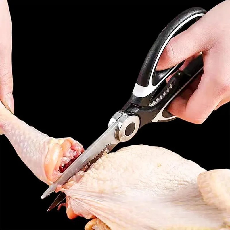 Stainless Steel Kitchen Shears Heavy Duty Scissors for Meat Fish Chicken Bones