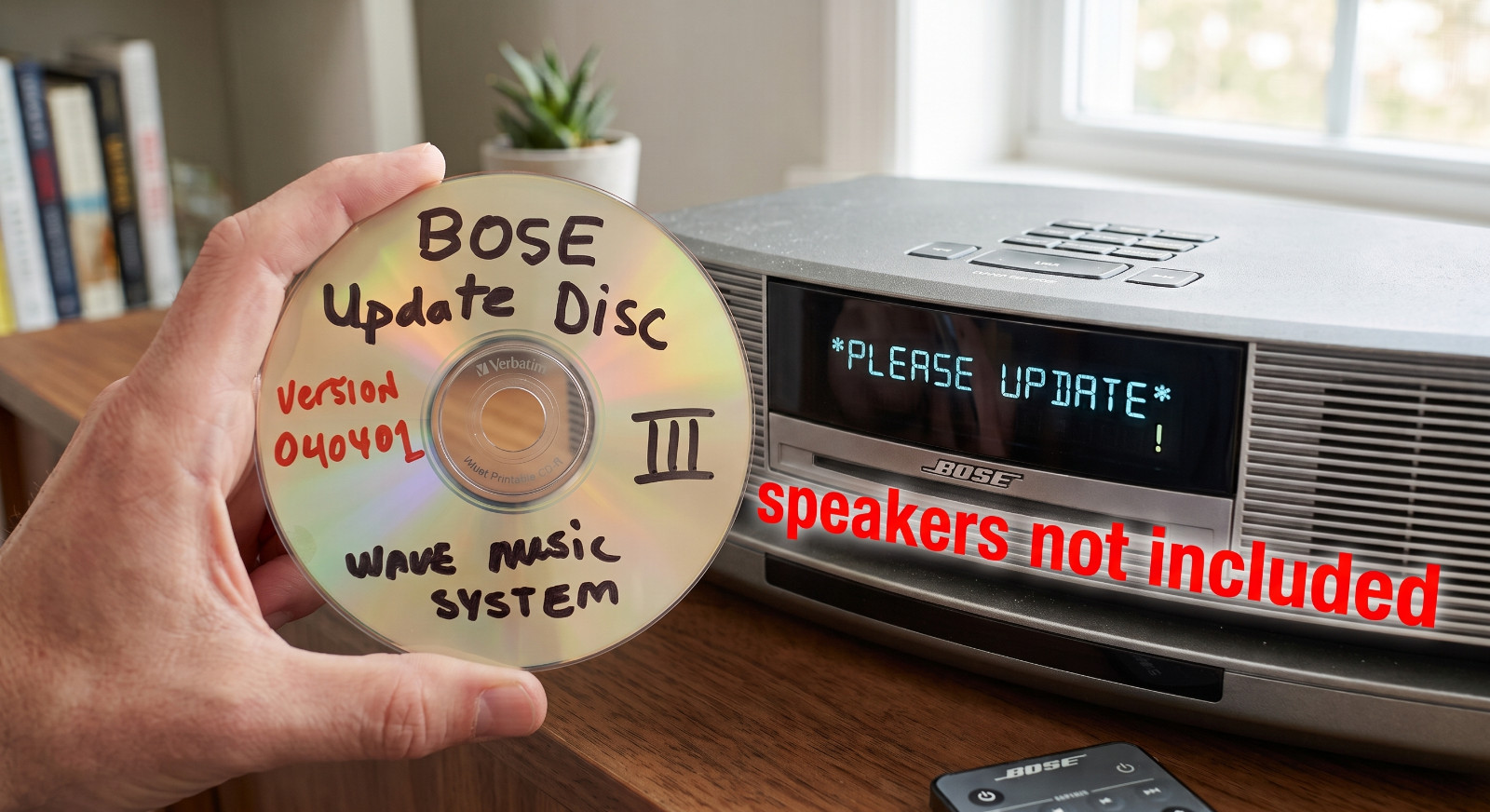 Bose Wave Music System III Update Disc LATEST Firmware - fix PLEASE UPDATE error