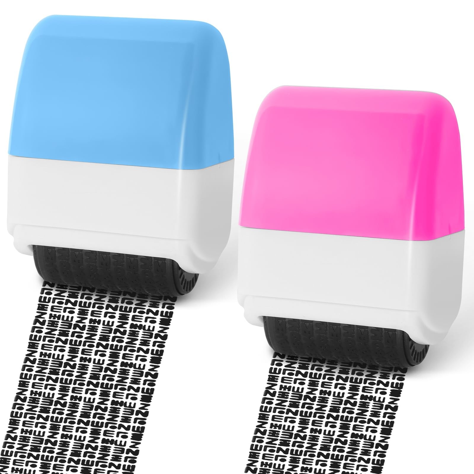 2 Pcs Identity Theft Prevention Stamp Guard Your ID Stamp Roller Address Blocker
