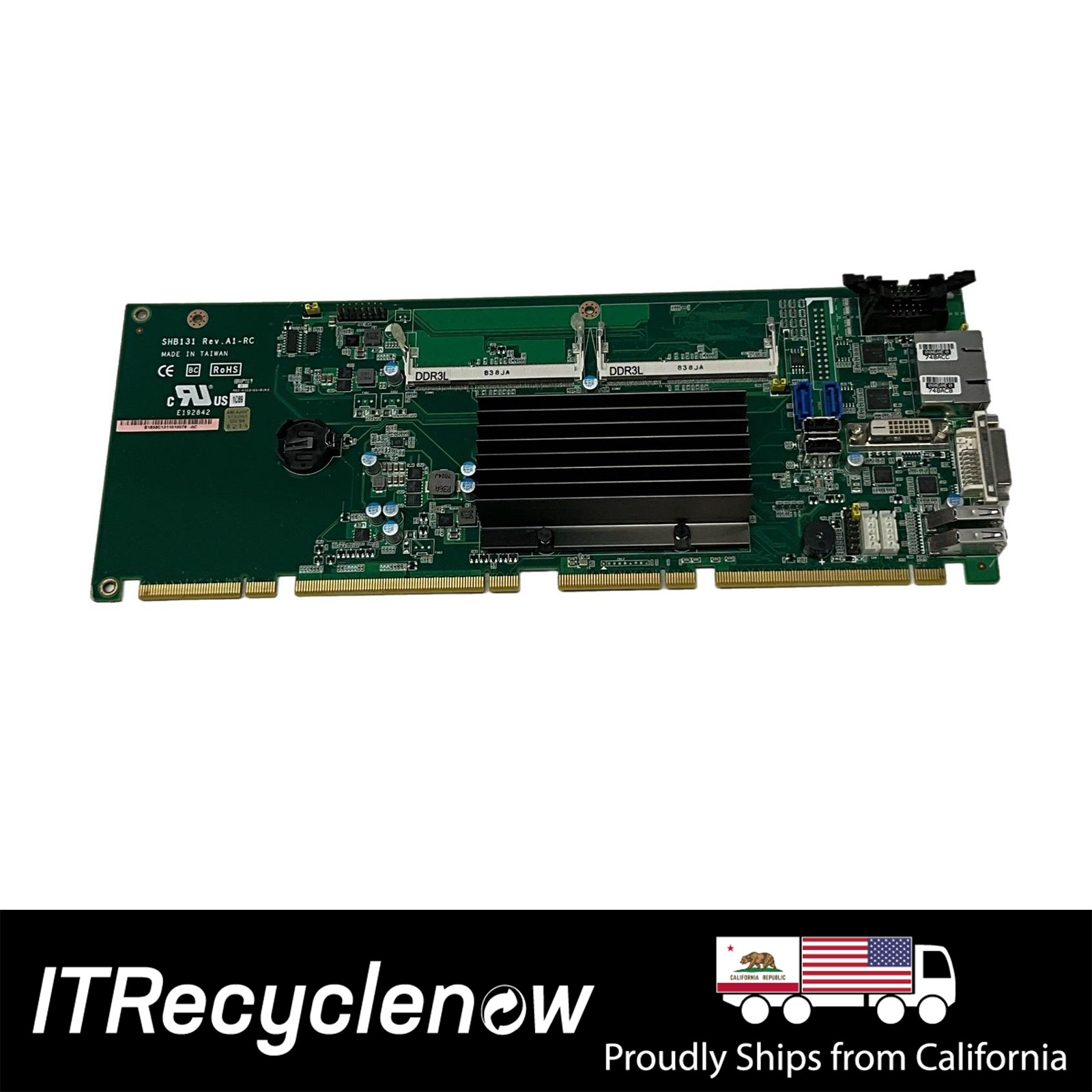 Axiom SHB131 PICMG 1.3 Full-size CPU Card SATA3 USB 3.0 Dual LANs and Dual DVI-D