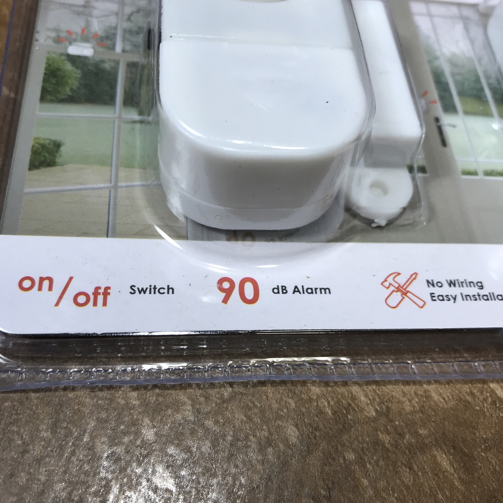 New Vibe e-ssentials Window & Door Security Alarm Simple Install 2-pack
