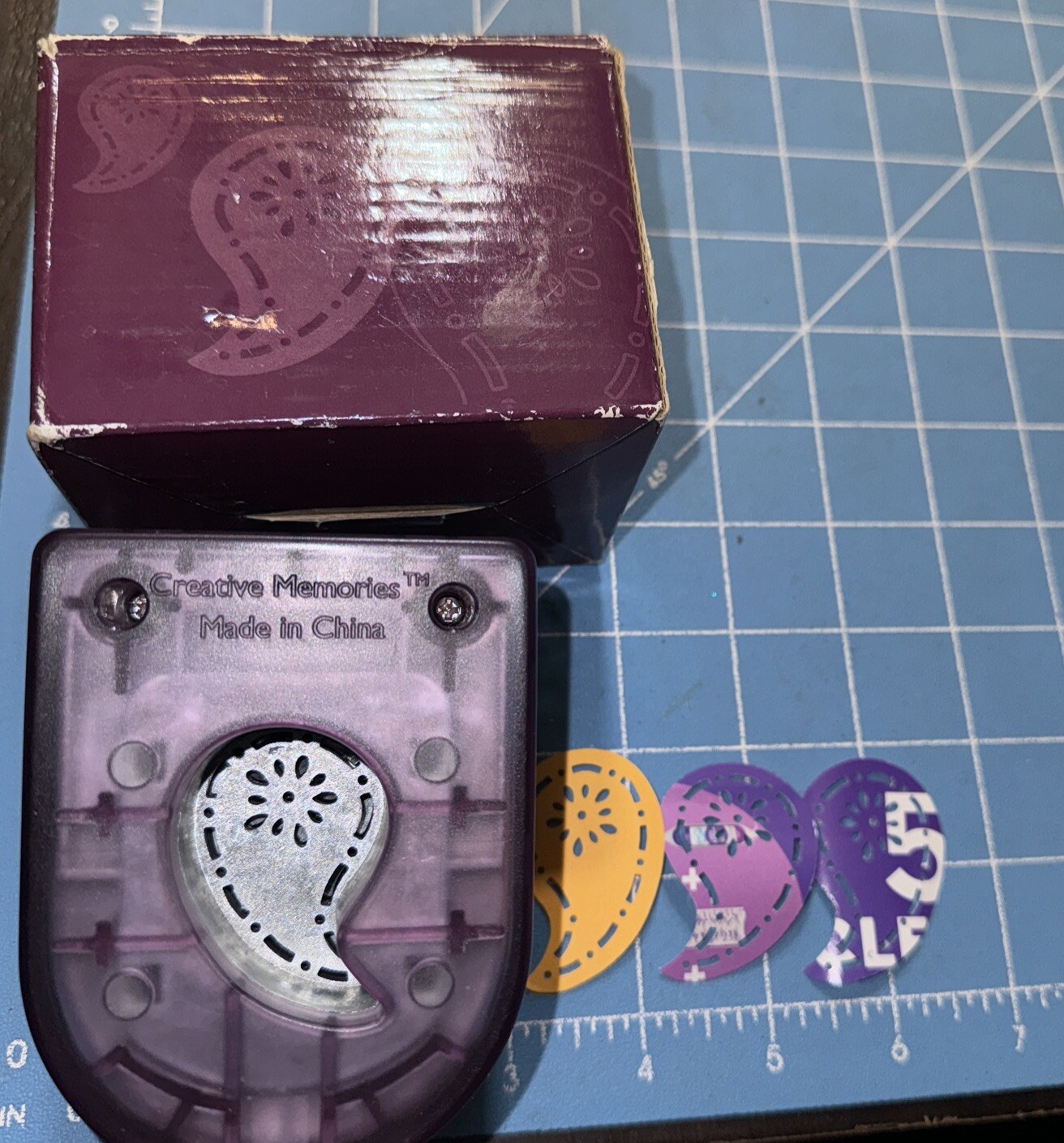 Creative Memories Paisley Maker Paper Punch Retired 2007 Original Box