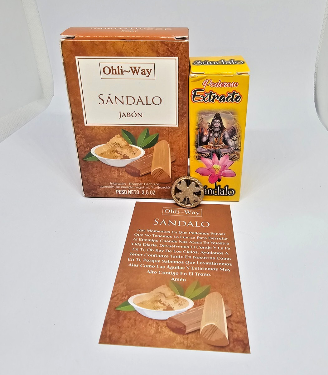 SANDALO JABON Y EXTRACTO / SANDALWOOD SOAP-EXTRACT LIMPIA TUS ENERGIAS LIBERA