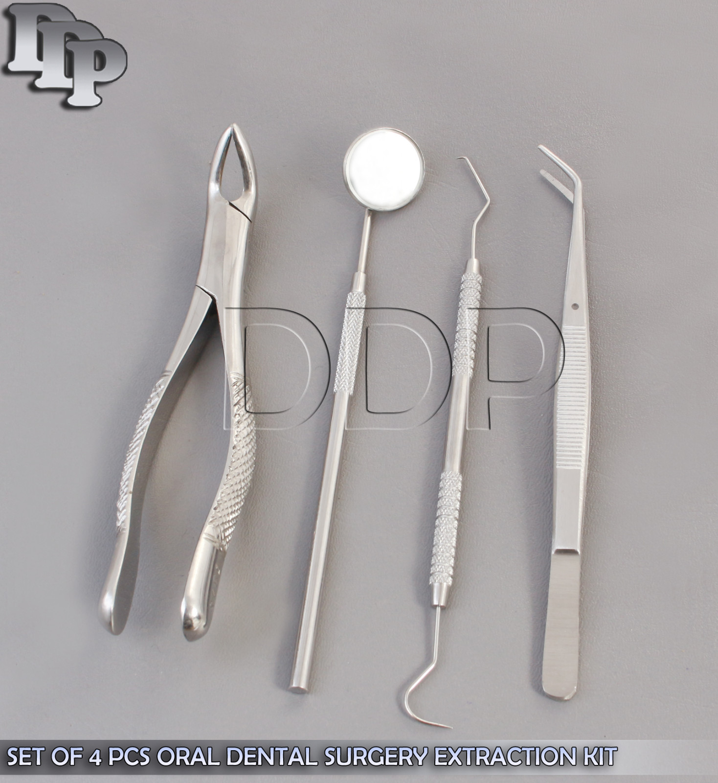 SET OF 4 PCS ORAL DENTAL SURGERY EXTRACTION KIT WITH EXTRACTING FORCEPS #151S