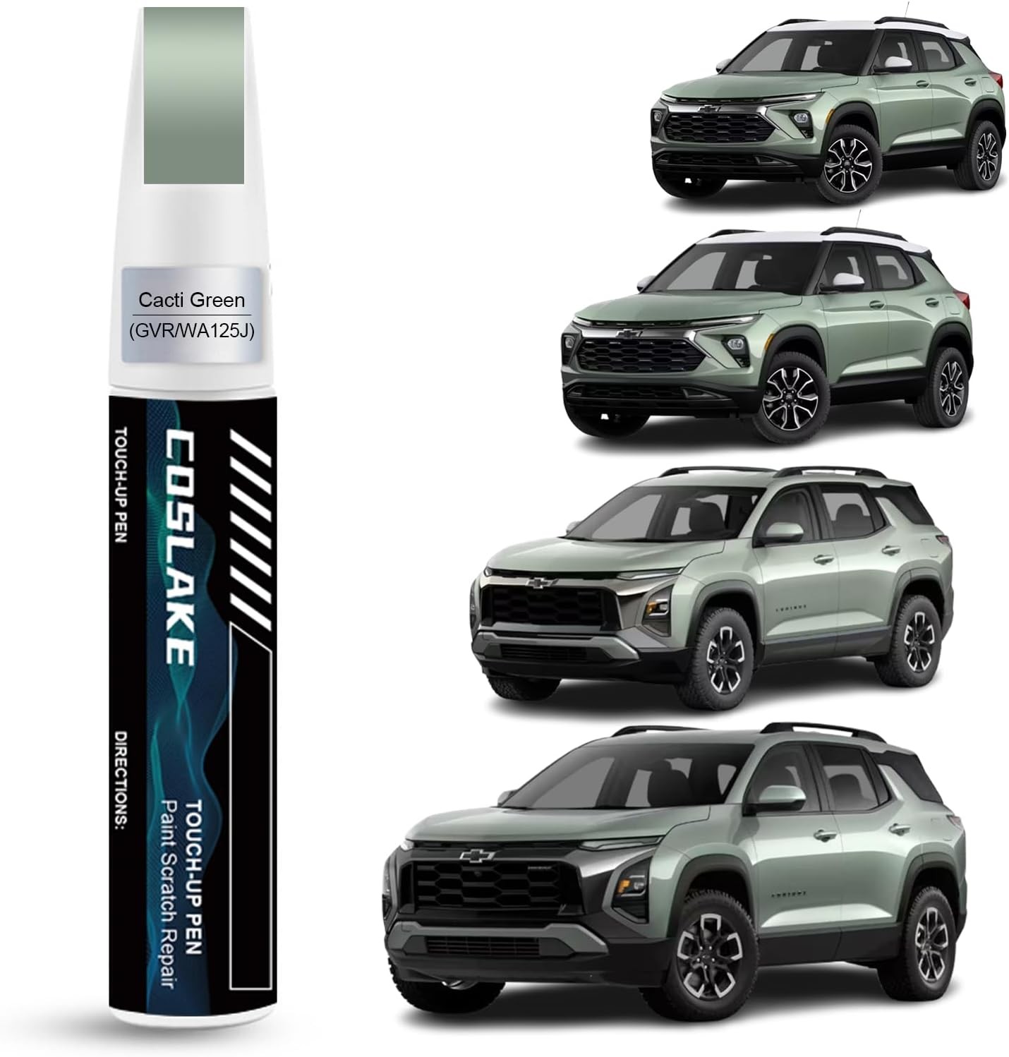 Car Touch Up Paint(Cacti Green(GVR/WA125J)) for Chevrolet, Car Paint Scratch Rep