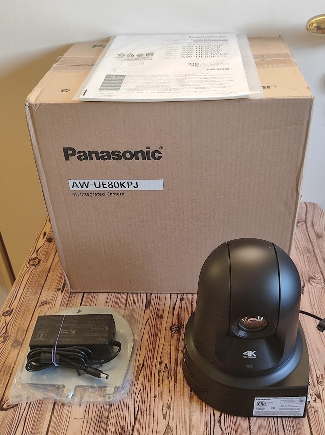 PANASONIC AW UE80 3GSDI 4K-60 HDMI PoE+ NDI HX LIVE STREAMING HDTV PTZ IP CAMERA