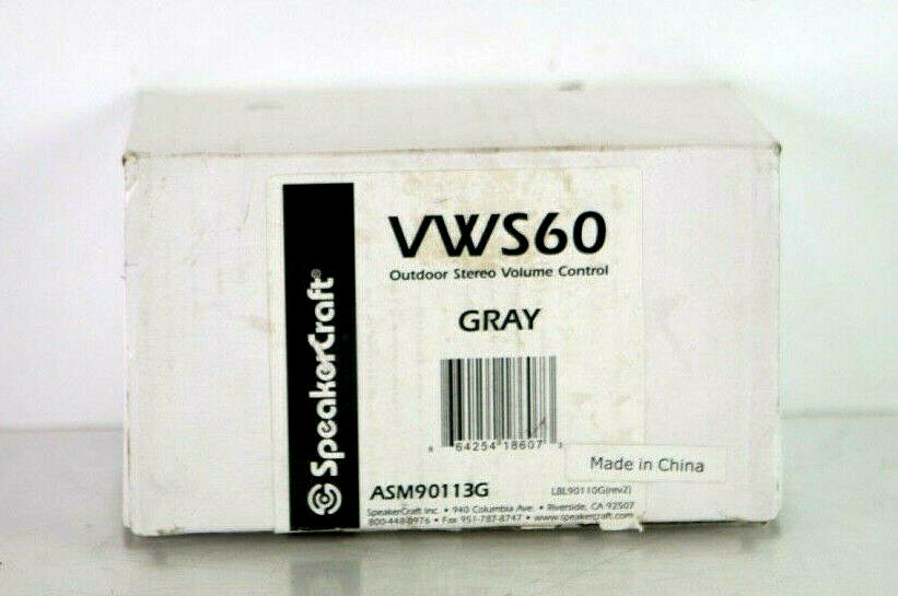 SpeakerCraft VWS60 Outdoor Volume Control (Gray) A602