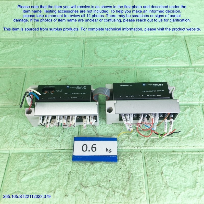 Allen-Bradley 1790D-T8BV8B, 1790-T8BV8VX, PLC as in photos, sn:KOREA, LAST, sφs
