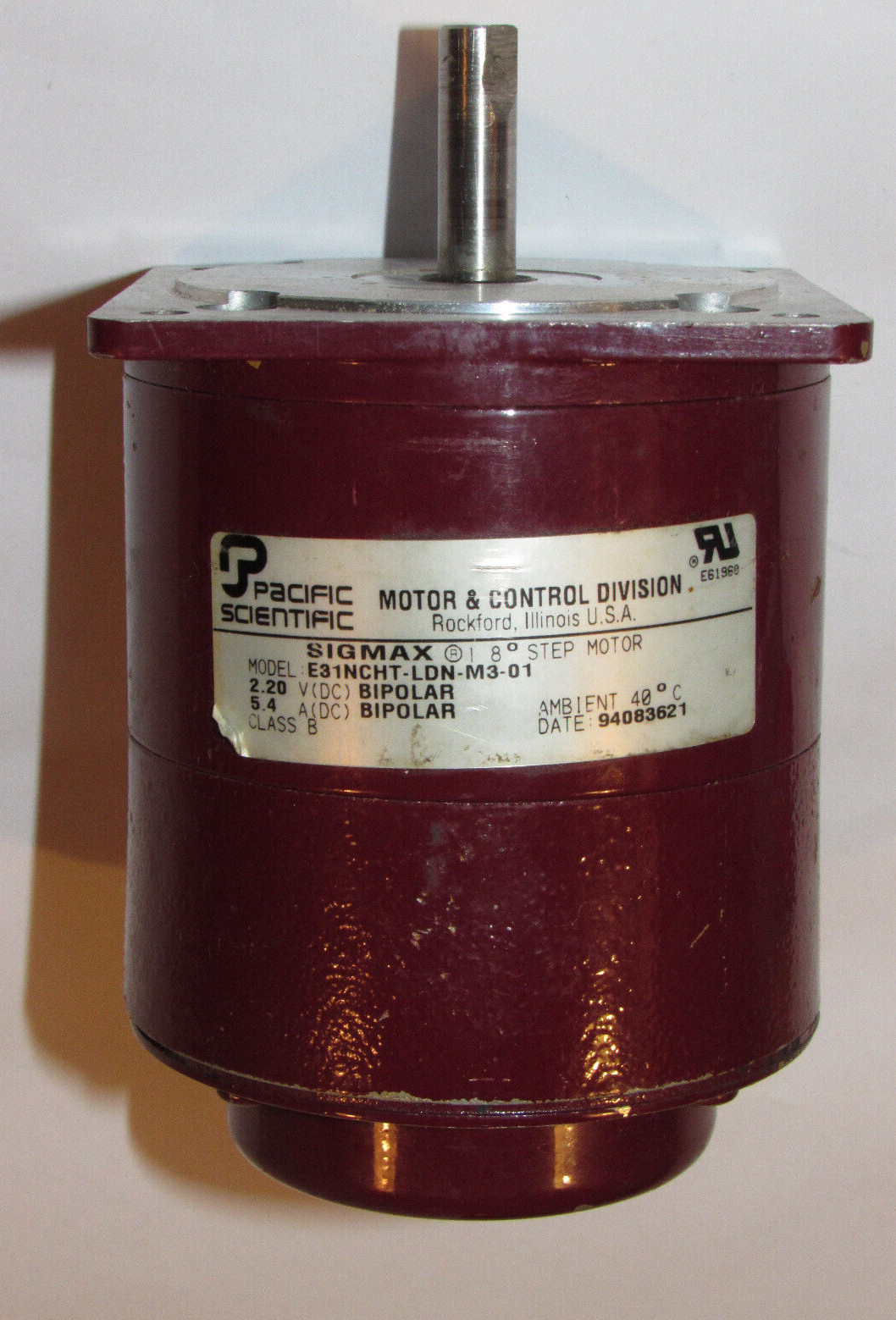 USED PACIFIC SCIENTIFIC STEPPER MOTOR! SIGMAX 1.8° E31NCHT-LDN-M3-01 SAVE$$