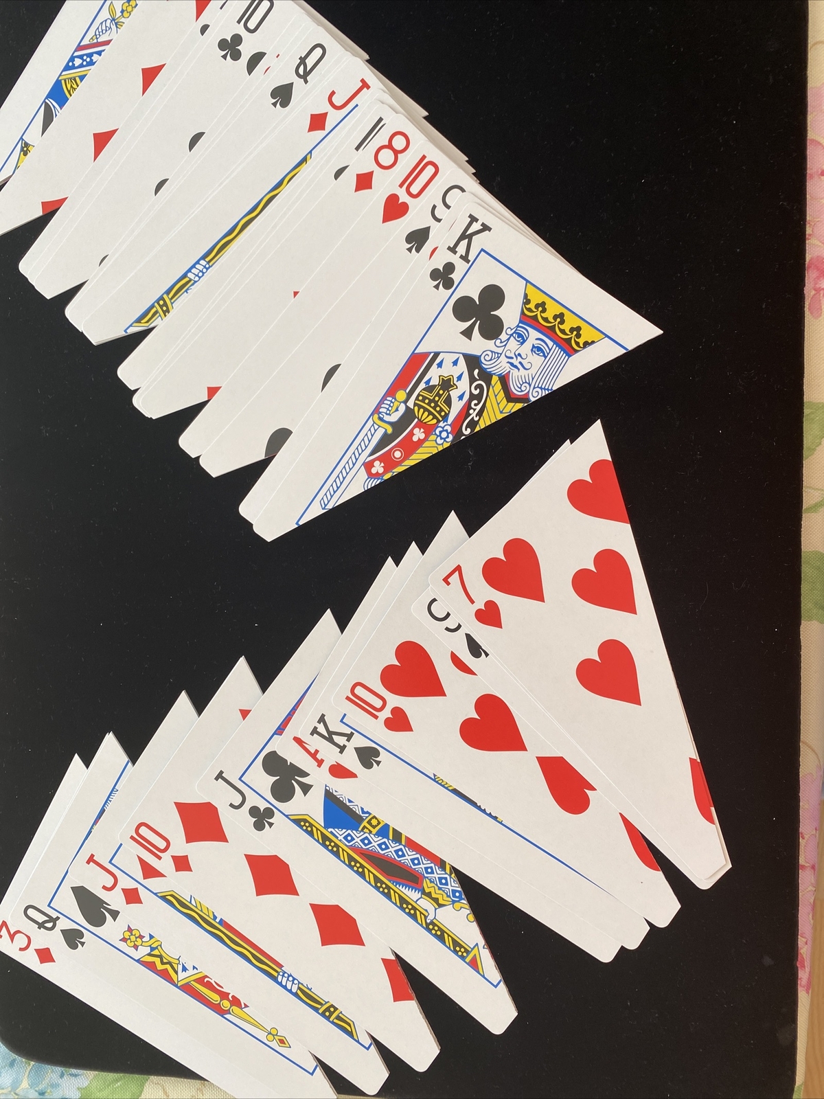 Jumbo Split Magic Card Trick Bicycle Deck - Mentalism Diagonal Cut - Big Box