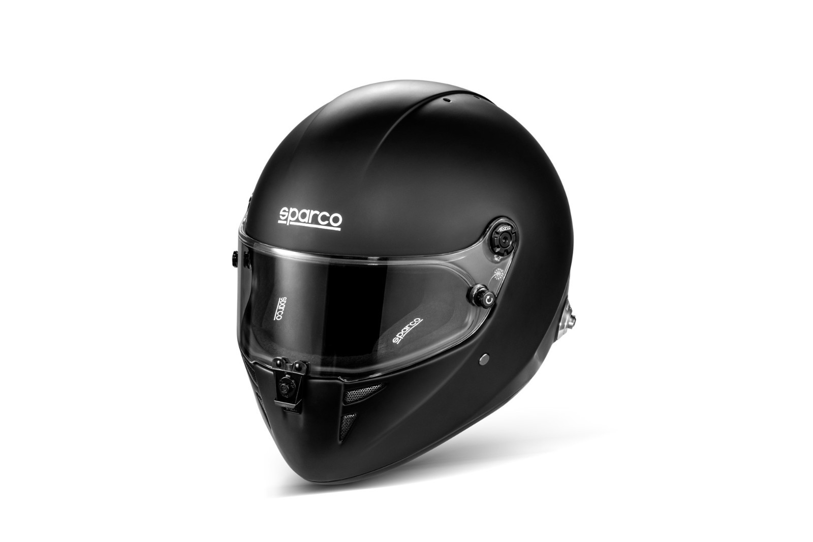 Sparco BRH0007B0K010XL Helmet Stealth RF Fiberglass X-Large Black SA2025