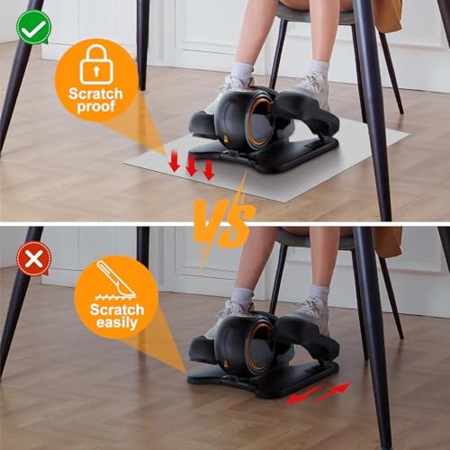Elliptical Machine Non-Slip Mat, Apply to Under Desk Elliptical Peddler While