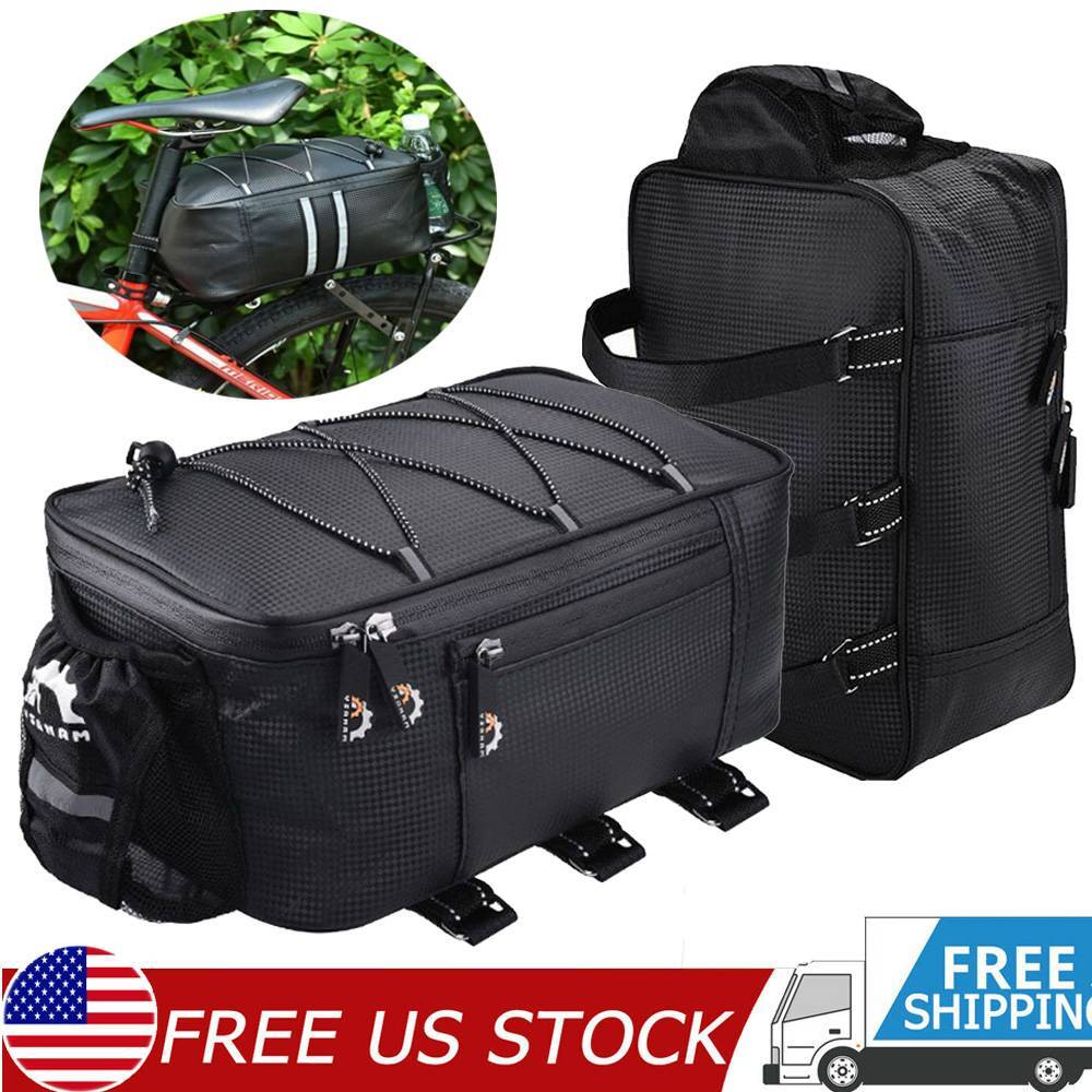 Bicycle Rear Rack Seat Bag Bike Cycling Storage Pouch Trunk Pannier Waterproof